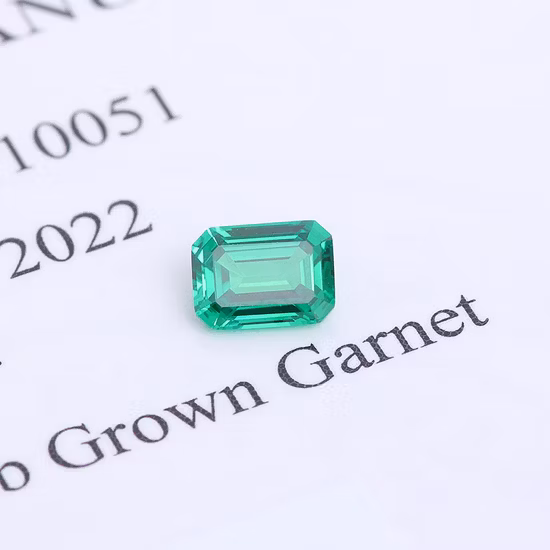 Anel de diamante de prata esterlina 925 de noivado em formato de esmeralda 2,78g