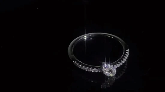 Elegante moda personalizada jóias acessórios femininos 925 jóias de prata pedra preciosa moissanite diamante zircão pedra noivado anéis de casamento fábrica atacado