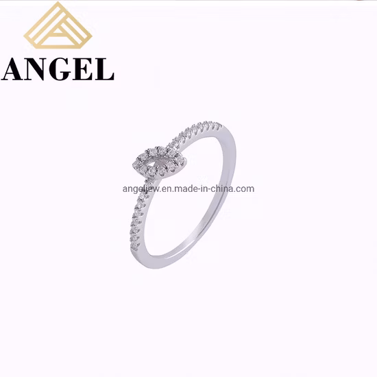 Elegante moda personalizada jóias acessórios femininos 925 jóias de prata pedra preciosa moissanite diamante zircão pedra noivado anéis de casamento fábrica atacado