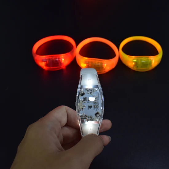 Fornecedor de festa de casamento com luz de feriado de festival pulseira de pulseira de LED